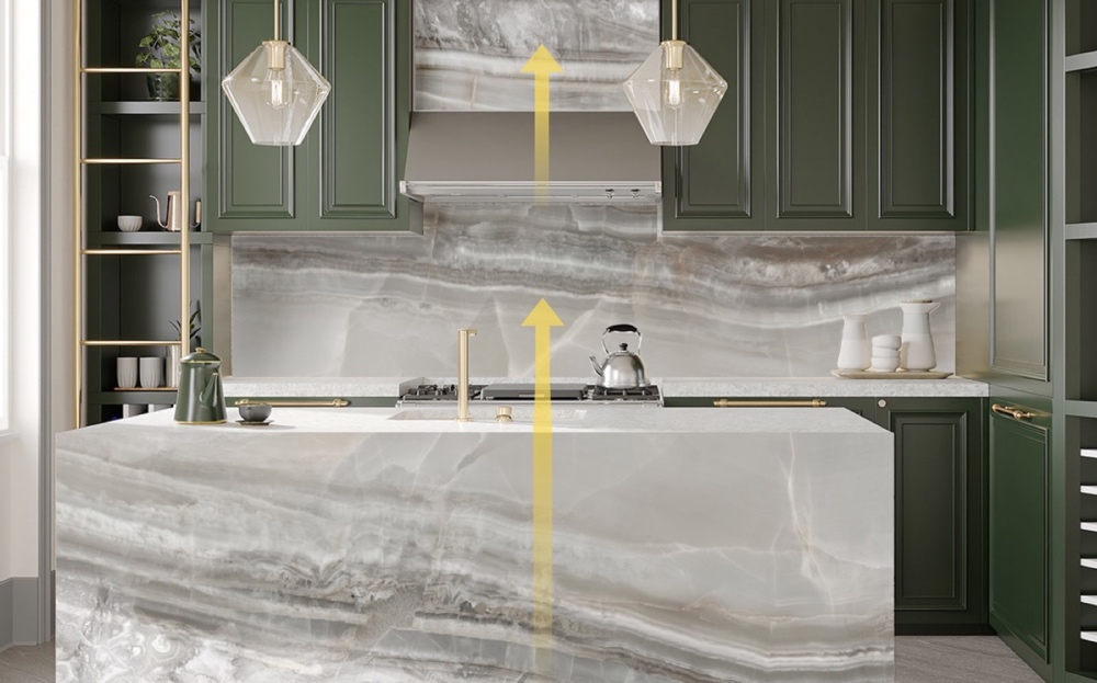 kitchen setting Corona bioquartz